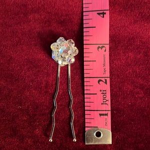 2/$15 Hair pin with vintage earring